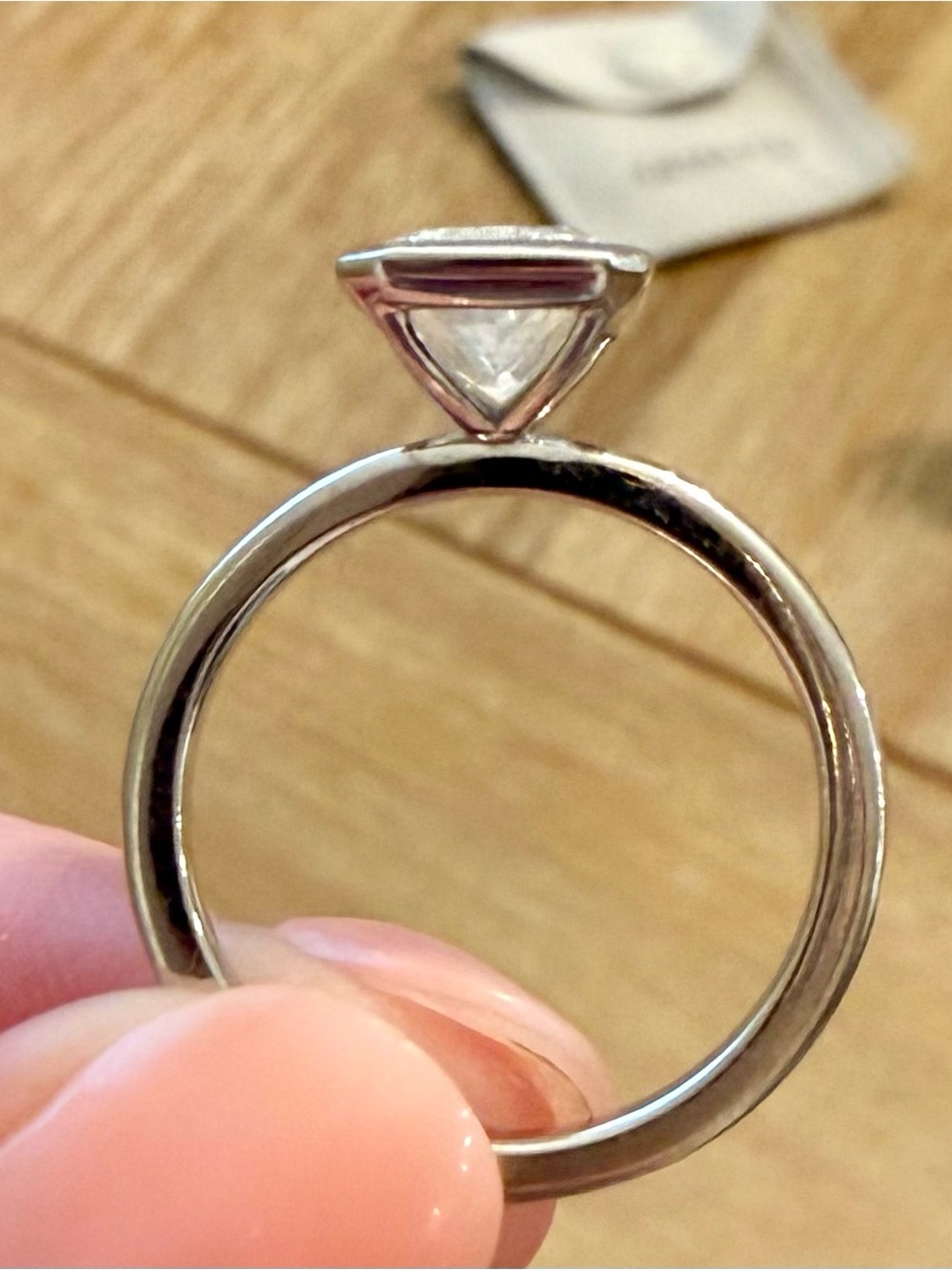IGI 2.05ct Radiant Diamond Engagement Ring - Picture 4 of 7